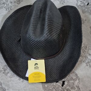 Black Woven Cowboy Hat